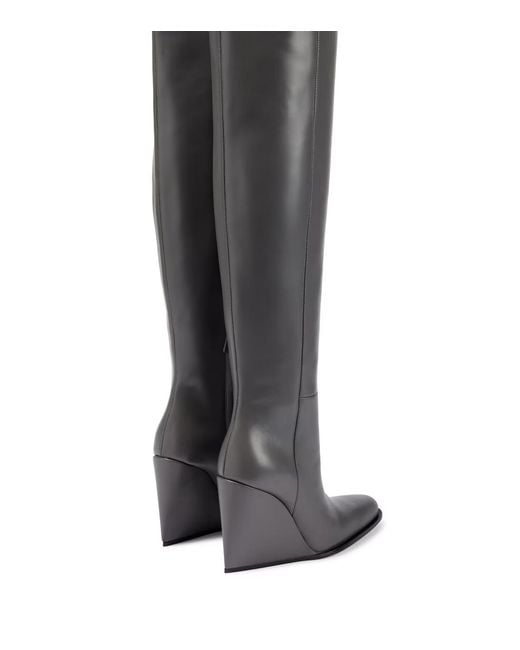 Victoria Beckham Black Sky Knee-High Boots