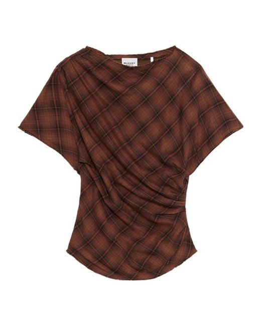 Isabel Marant Brown Neyela Top