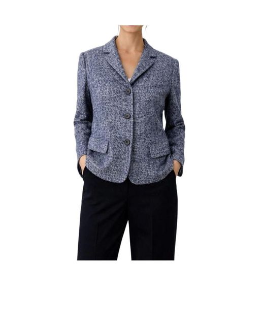 RED Valentino Blue Single-Breasted Jacket