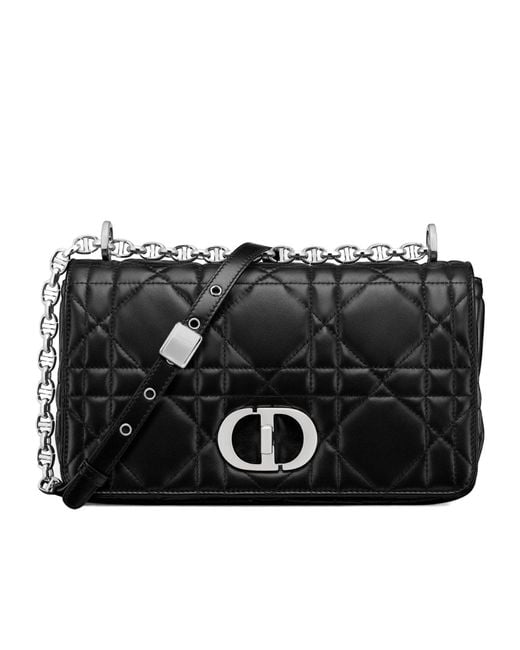 Dior Black Medium Soft Caro Bag