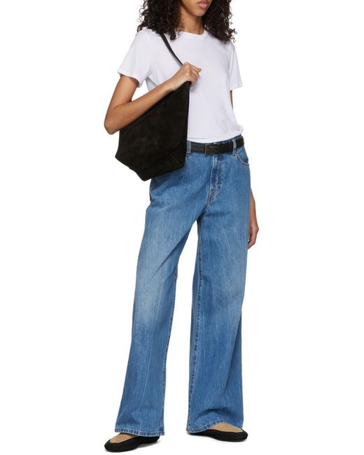 The Row Black Medium N/S Park Tote Bag