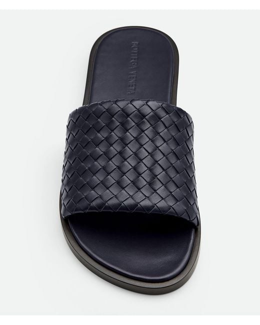 Bottega Veneta Blue Elio Slip-On Sandals for men