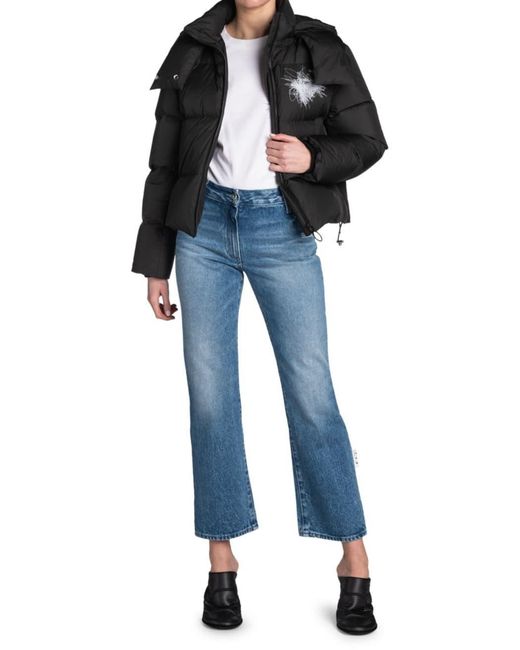 Off-White c/o Virgil Abloh Black Scribbled Arrows Hooded Down Jacket