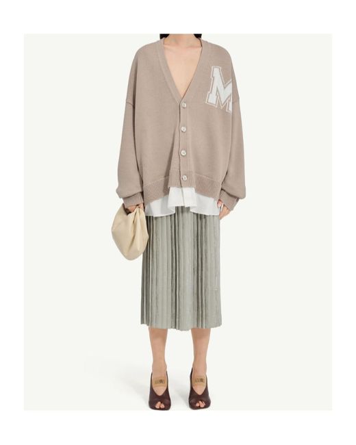 MM6 by Maison Margiela Blue Two-In-One Knit Cardigan for men