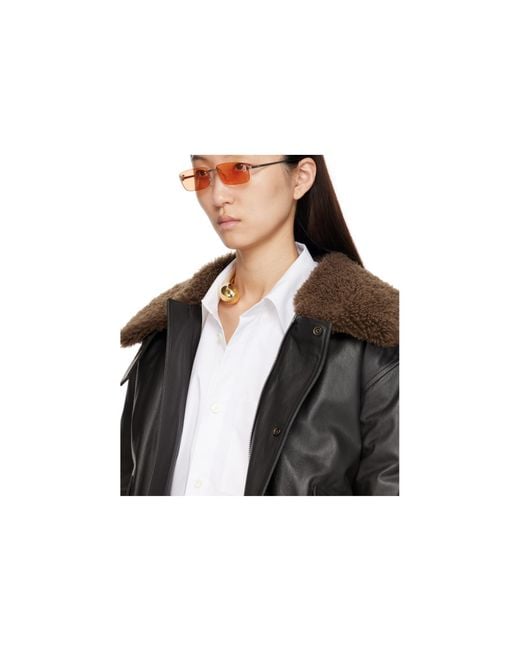 Fendi Pink Eyewear Rectangle-Frame Sunglasses