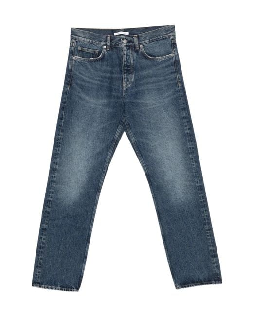 sunflower Blue Faded-Effect Jeans for men