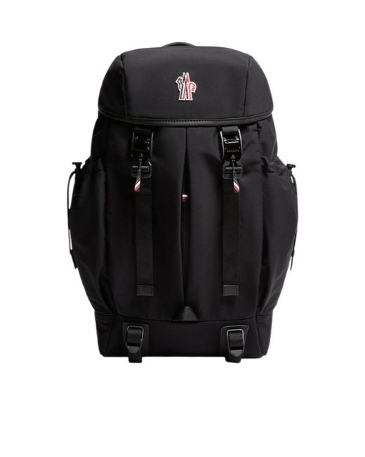 Moncler Black Grenoble Performance Buckle Backpack for men