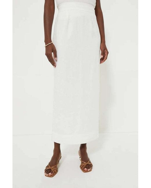 Posse White Elastic Waist Skirt