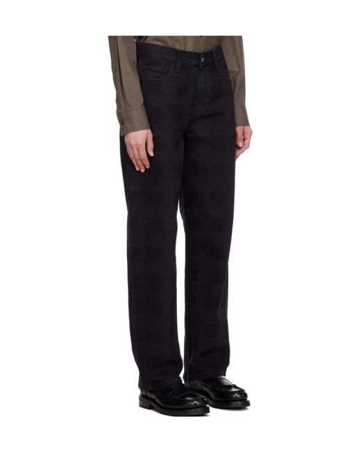 Carhartt Black Logo-Patch Jeans