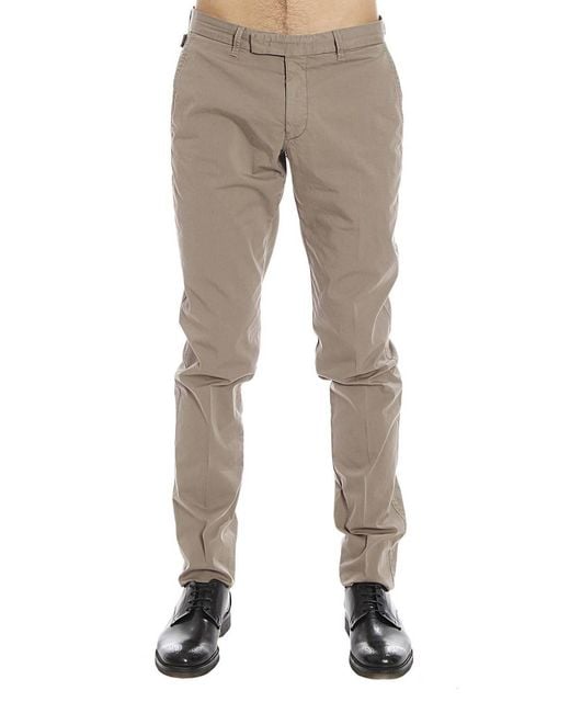 Armani Collezioni Gray Tapered Casual Pants for men