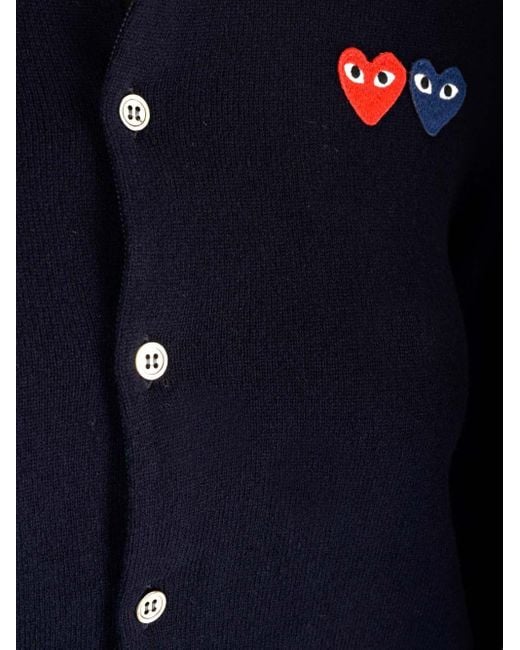 COMME DES GARÇONS PLAY Blue Cardigans