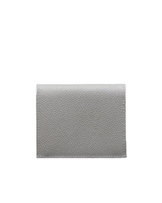 Thom Browne Gray Trifold Wallet for men