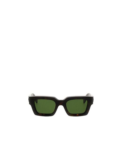 Off-White c/o Virgil Abloh Green Virgil Square Frame Sunglasses for men