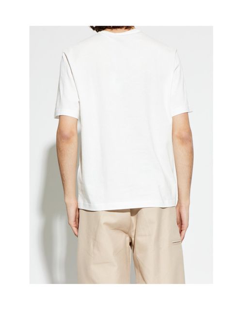 Paul Smith White Ps Paul Smith Graphic Printed T-Shirt for men