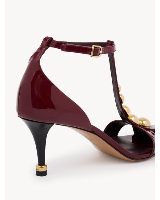 Chloé Brown Cleia Heeled Sandal