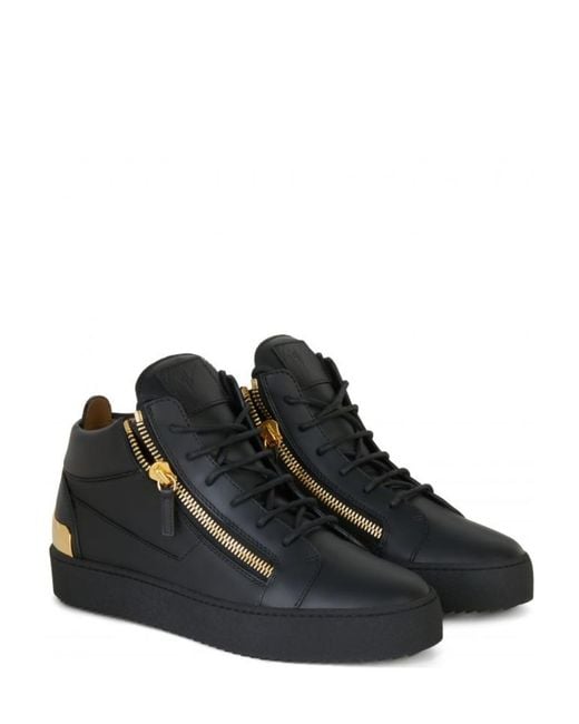 Giuseppe Zanotti Black High-Top Skate Shoes for men