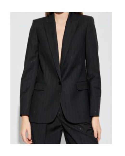 Zadig & Voltaire Black Valse Single Breasted Blazer