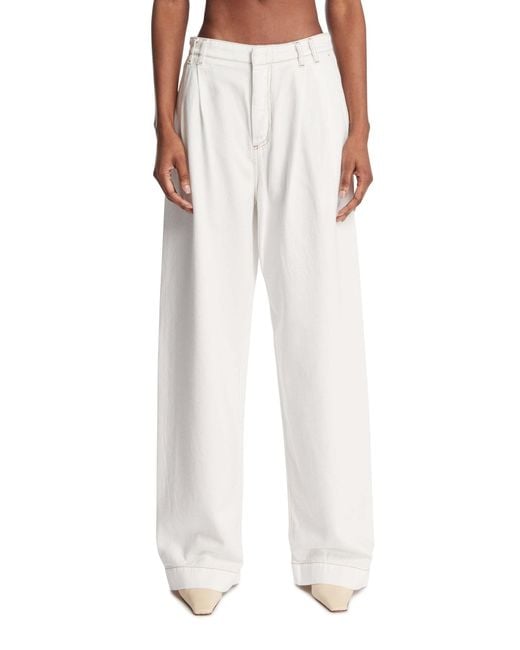 DARKPARK White Straight-Leg Trousers