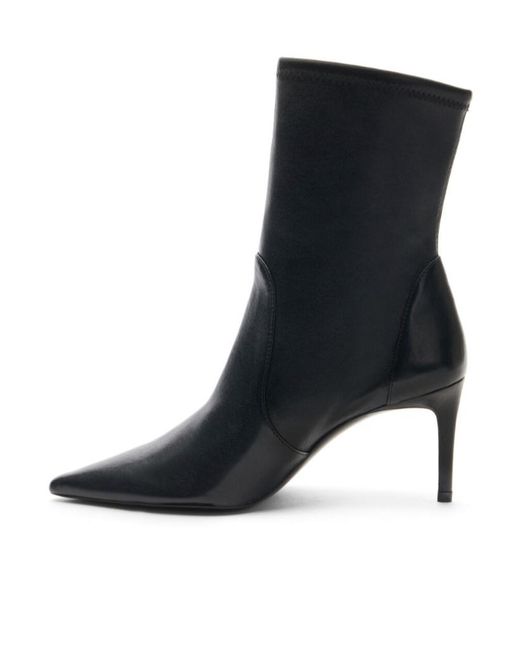 Stuart Weitzman Black Pointed Short Boots