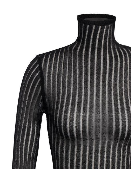 Dondup Black Knit Mini Dress