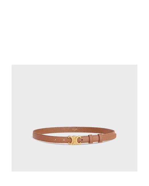 Céline White Small 18Mm Triomphe Belt