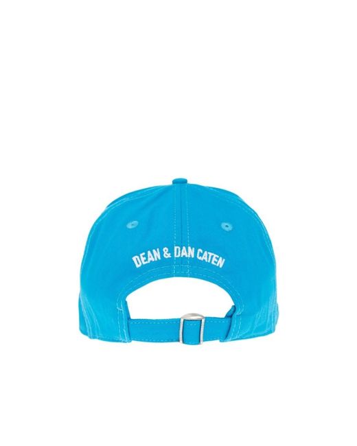 DSquared² Blue Icon Logo-Detail Cap for men