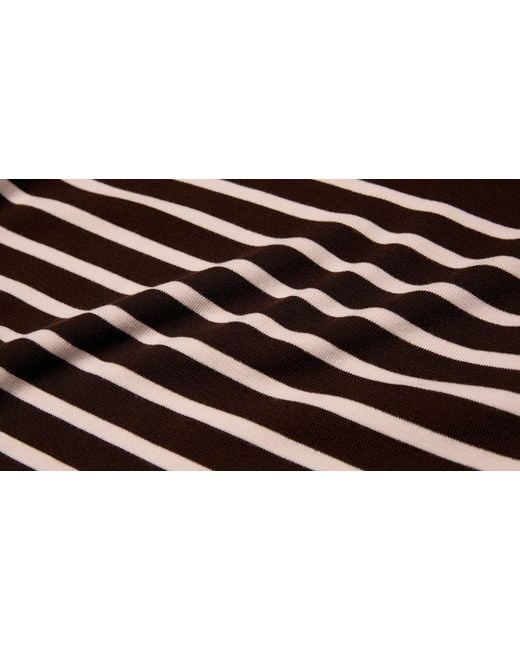 Moncler Brown Striped Crewneck Jumper
