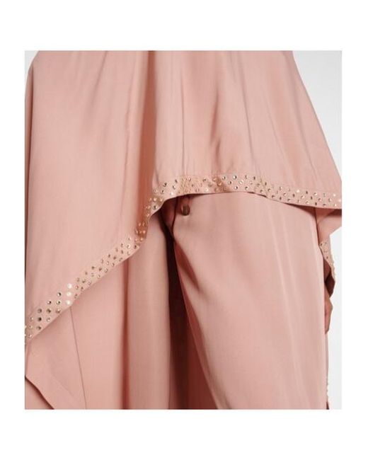 Stella McCartney Pink Caped Maxi Dress