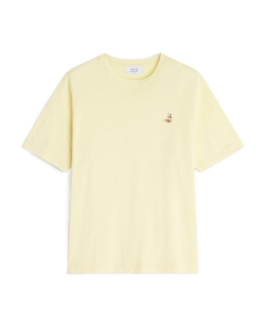 Maison Kitsuné White Maison Kitsuné Dreaming Fox Comfort T-Shirt for men