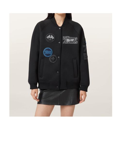 AllSaints Black Williams X Snap-Button Jacket