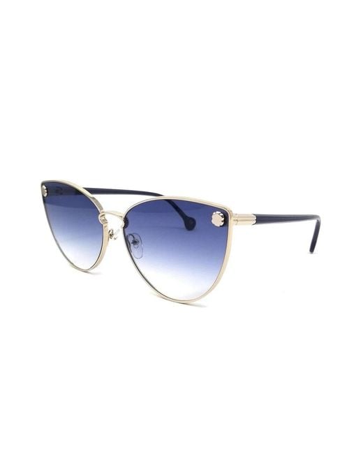 Ferragamo Blue Logo Sunglasses