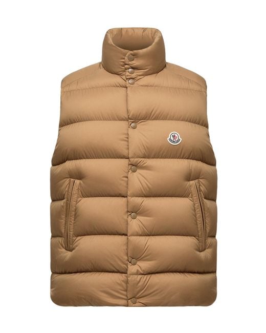 Moncler Brown Tibb Down Vest for men