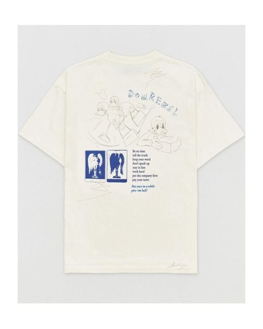 DOMREBEL White Short-Sleeved T-Shirt for men