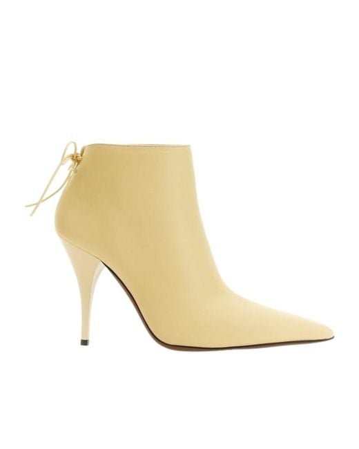 Neous Natural Pointed-Toe High-Heel Ankle Boots