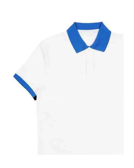 Prada White Short-Sleeved Polo Shirt for men
