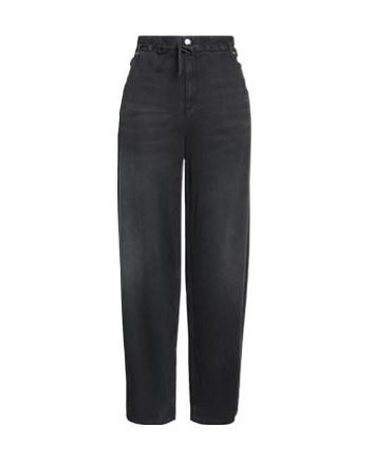 Isabel Marant Blue High-Waisted Wide-Leg Trousers