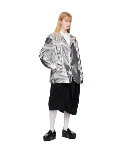 Comme des Garçons Gray Single-Breasted Casual Jacket