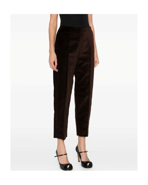 Marni Black Straight-Leg Pressed-Crease Trousers