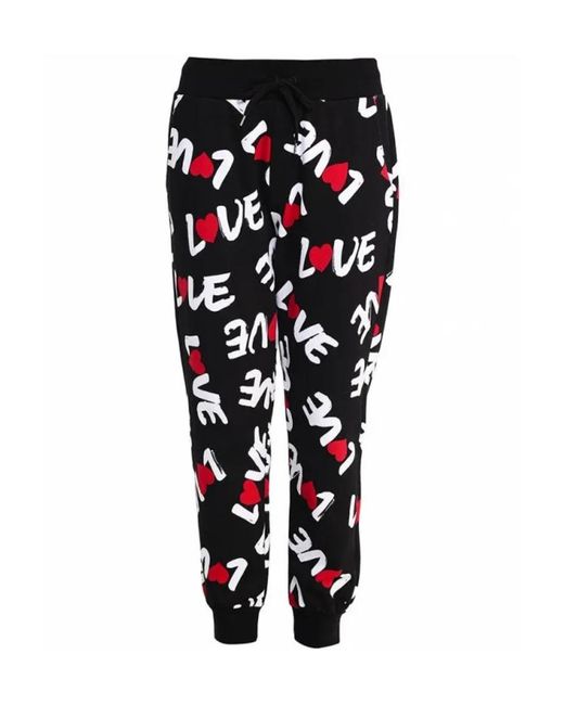 Moschino Black Logo Details Sweatpants