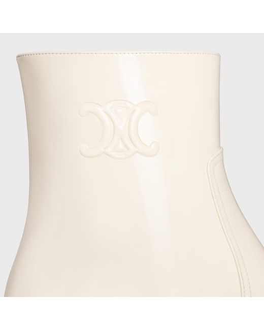 Céline White Les Bottes Triomphe Zipped Boot