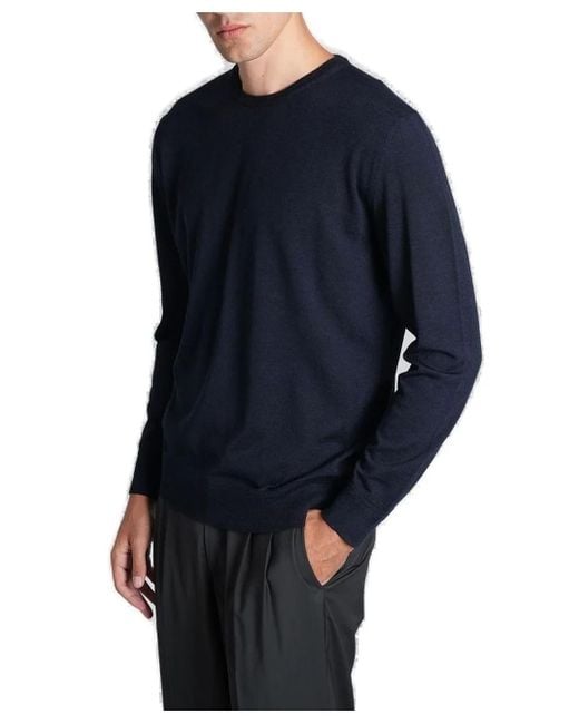 Barena Blue Ato Crewneck Jumper for men
