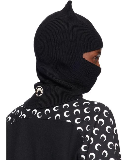 MARINE SERRE Black Kawaii Balaclava