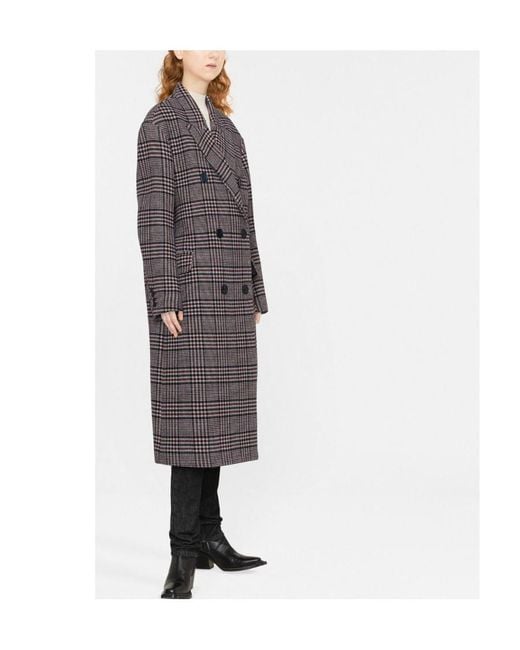 Isabel Marant Gray Lojimiko Virgin Wool Coat