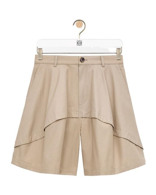 Loewe Natural Paula's Ibiza Draped Shorts