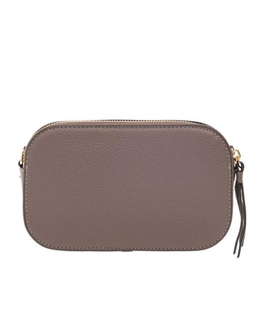 Tory Burch Brown Miller Zipped Mini Camera Bag