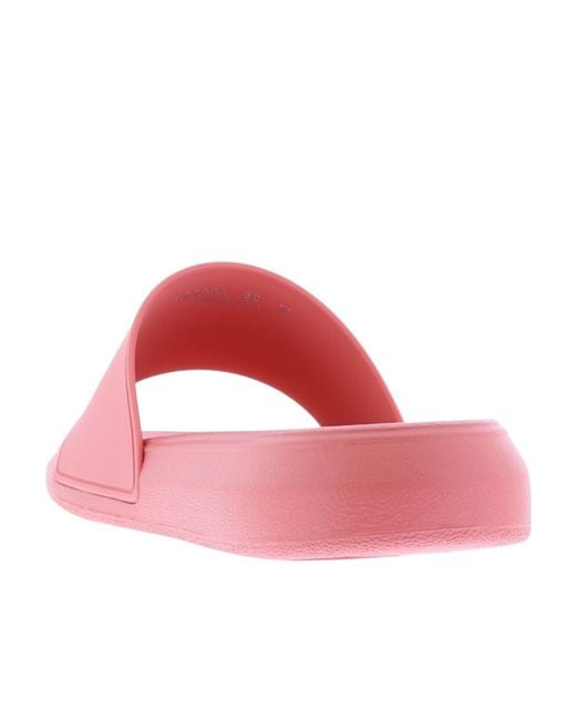 McQueen Pink Logo Detailed Slides