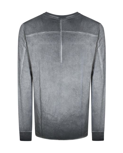 Thom Krom Gray Vintage Tiedye Longsleeve Tshirt for men