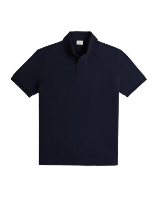 Tod's Blue Cotton Polo Shirt for men