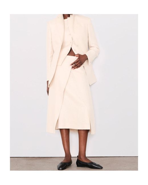 Officine Generale Natural Long-Sleeved Suit Jacket