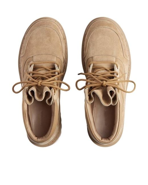 Balenciaga Natural Combat Strike Lace-Up Boots
